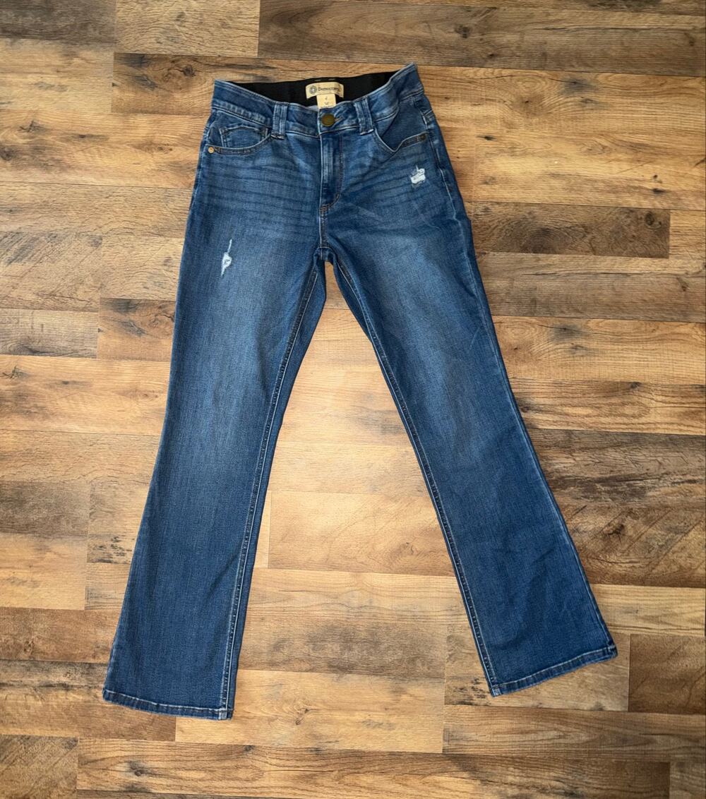 Democracy womenโs ab solution itty bitty bootcut blue jeans